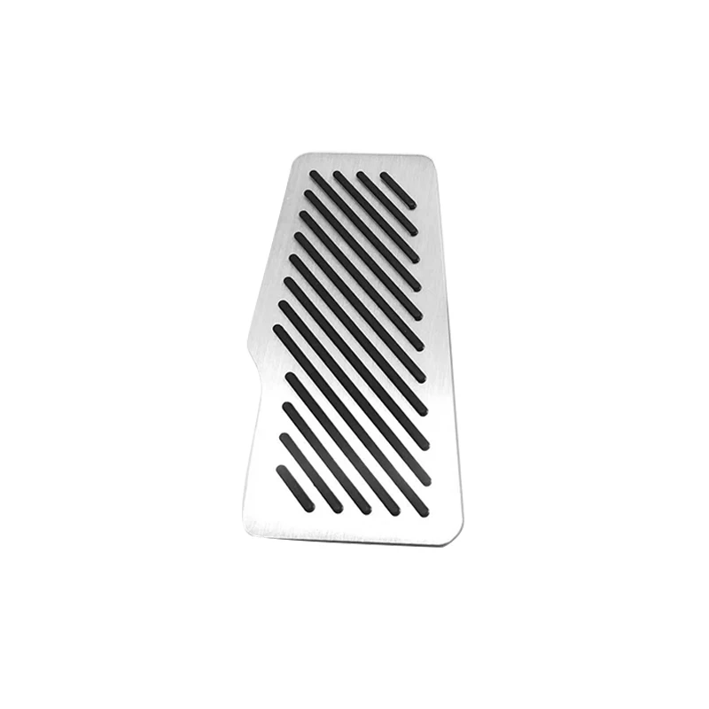 Footrest Sliver 1pcs Ускоритель автомобиль газ педаль тормоза подножка педали Нескользящие Pad крышка чехол на для Toyota Camry 2006- аксессуары - Название цвета: Footrest Sliver 1pcs