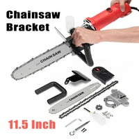11 5 inch chainsaw bracket changed 100 125 150 electric angle grinder m10m14 into chain saw woodworking power tool