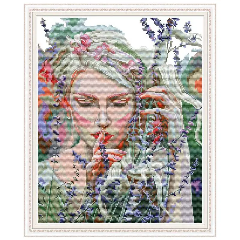 Набор для вышивки крестиком Listen to the quiet beauty счетный 11CT 14CT китайские наборы