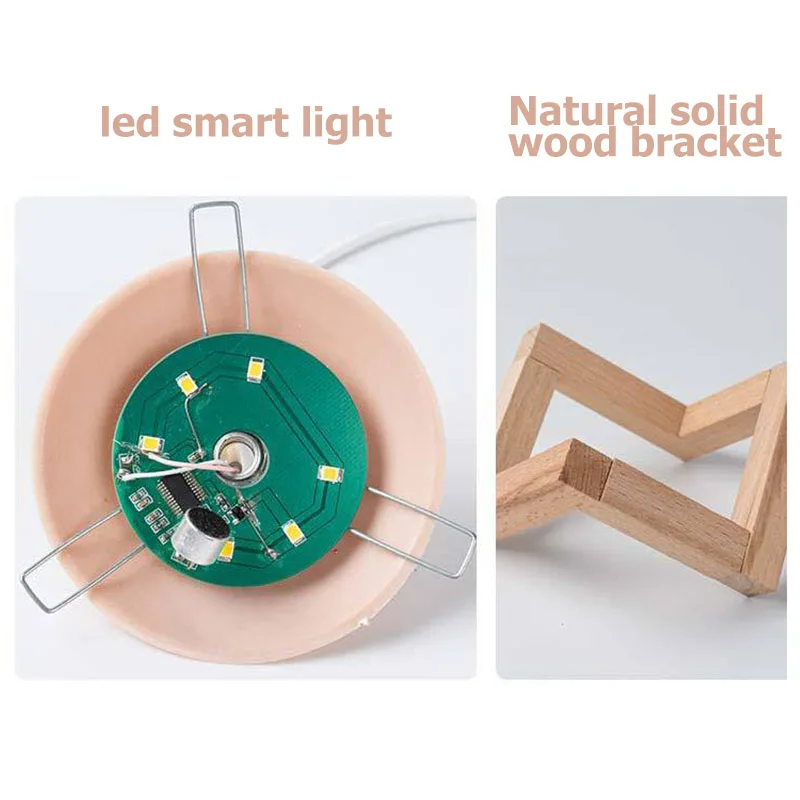 Звуковое управление Лунная лампа Ночной светильник 3D принт лунный светодиодный