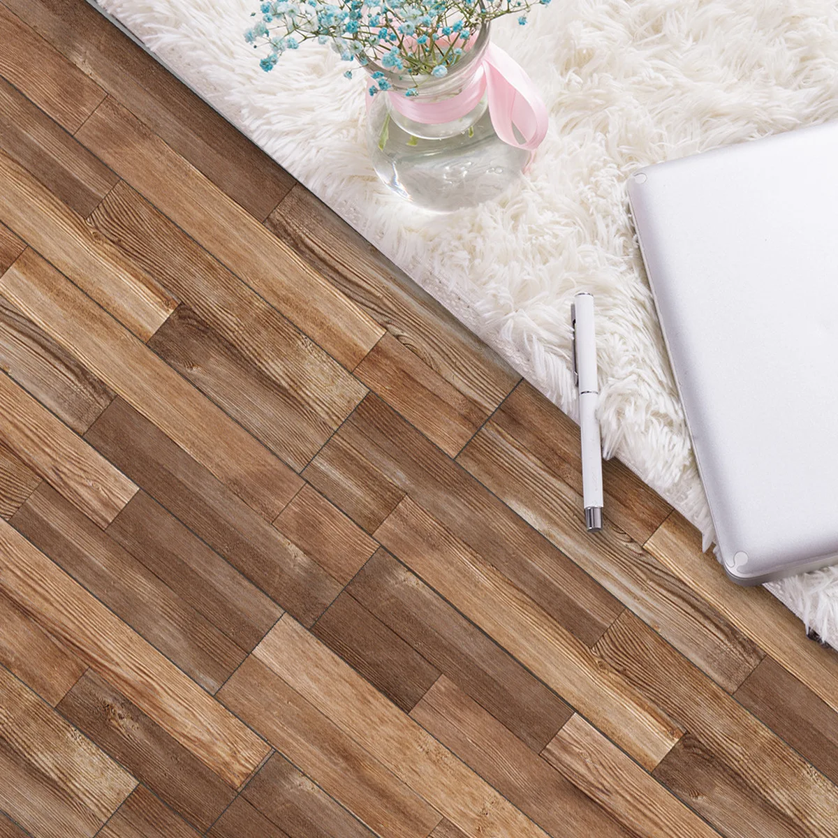 7 шт./1 квадратный метр напольная плитка с текстурой древесины доска наклейка