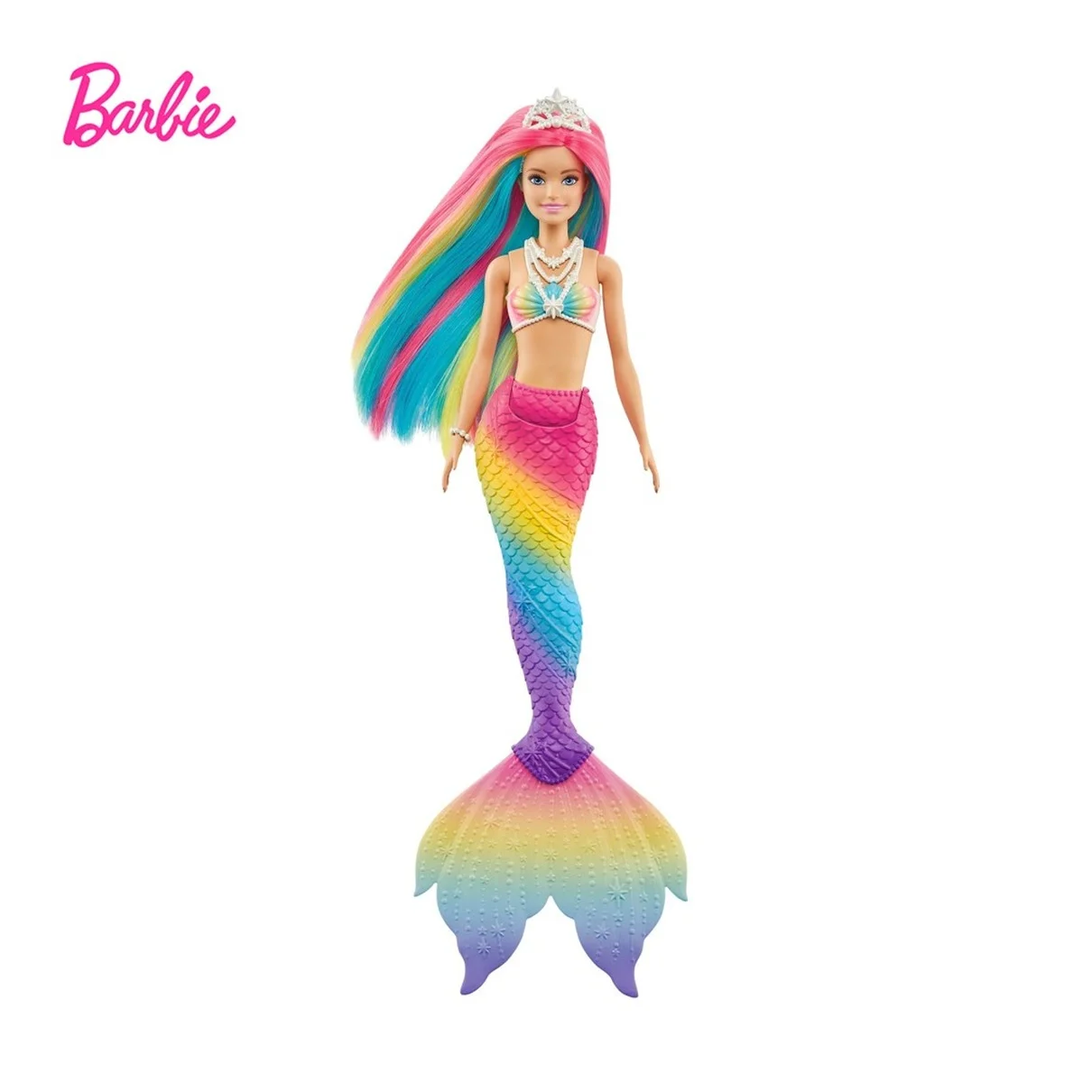 Кукла Барби Dreamtopia Радужная Русалка с волосами волшебная игрушка водной