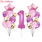 Воздушные шары из фольги в виде цифры 1, 40 дюймов, 1 год, для дня рождения малыша, воздушные шары для украшения вечеринок, для мальчика, воздушные шарики для девочек