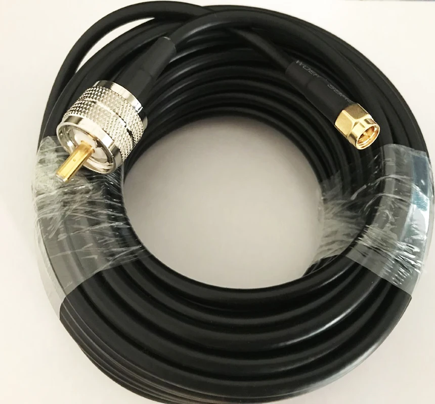 1 м 5 10 20 50 3 RG58 коаксиальный кабель SMA штекер pl259 UHF Разъем RF адаптер Ом|cable 20m|cable 5msma
