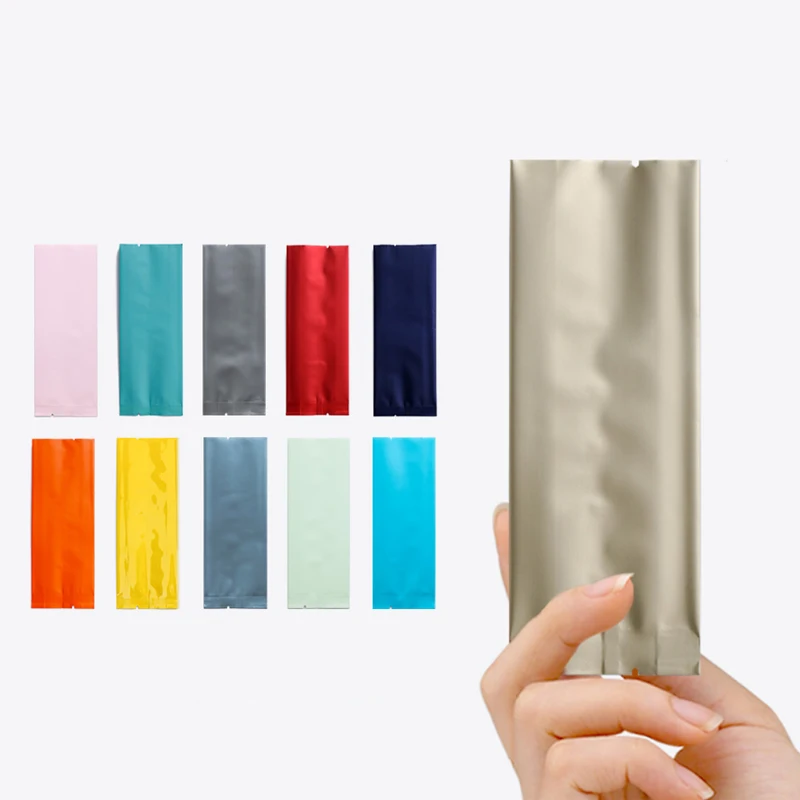 200 шт./лот пакетики для чая уплотненный чистый алюминиевый пакетик