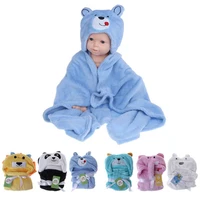 cartoon animal shape baby hooded blanket cute toddler boys girls bath blankets bathrobe cloak receiving neonal