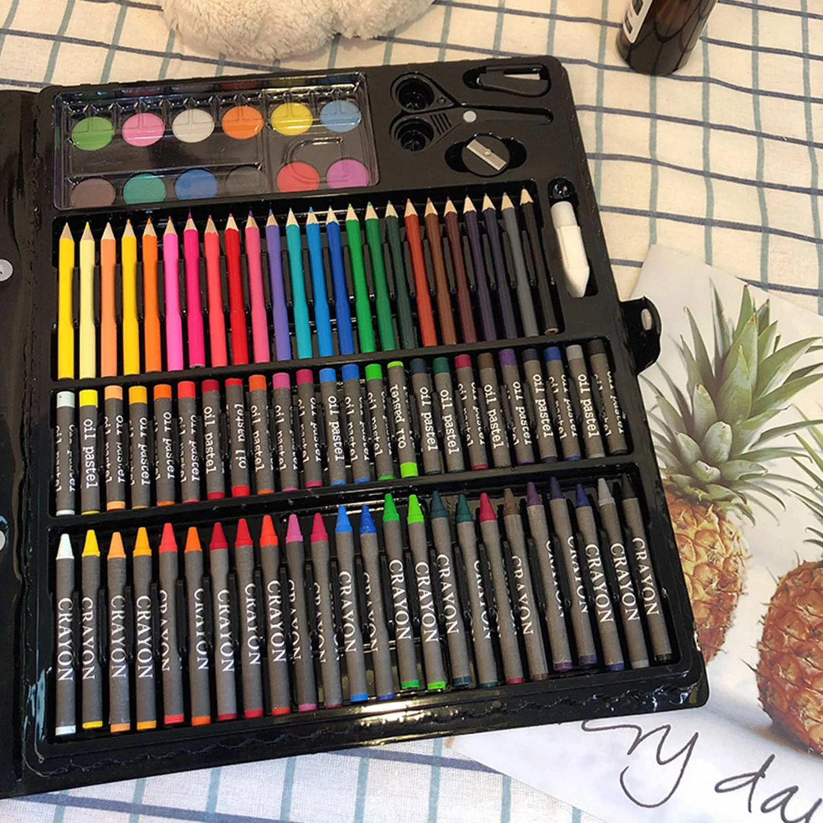 

150pcs Painting Drawing Artist Set Kit Water Color Pen Crayon Oil Pastel Painting Tool Art Supplies Kids Stationery Gift Set