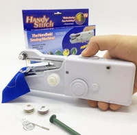 handheld sewing machine portable household mini quick stitch sew needlework cordless clothes fabrics electronic sewing machine