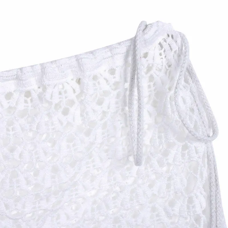 Сексуальный женский вязаный купальник бикини купальный костюм летняя пляжная