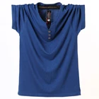 Размера плюс XXXXL 5XL 6XL 7XL 8XL Мужская большая футболка с коротким рукавом зеленая футболка Хлопковая мужская футболка большого размера Мужская футболка 2020