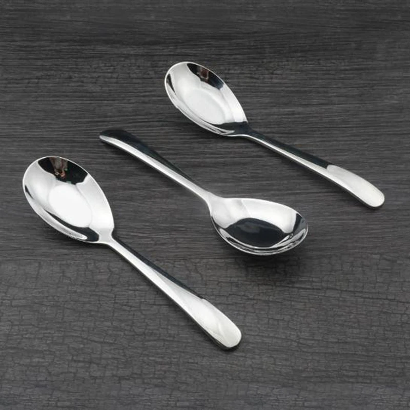 Ложка детская из нержавеющей стали чайная ложка посуда привычка к еде для