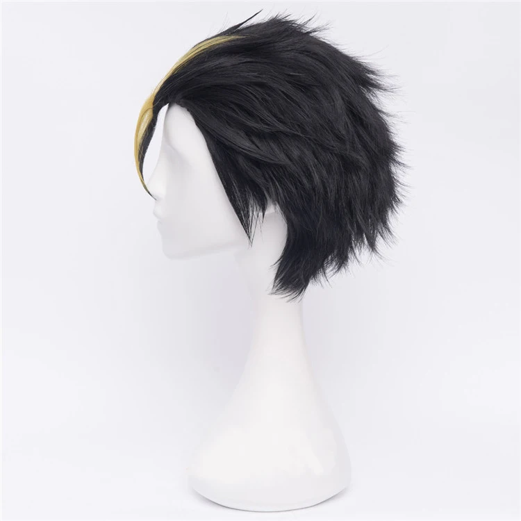 Аниме Haikyuu! Nishinoya Yuu короткие черные и светлые термостойкие парики для косплея из
