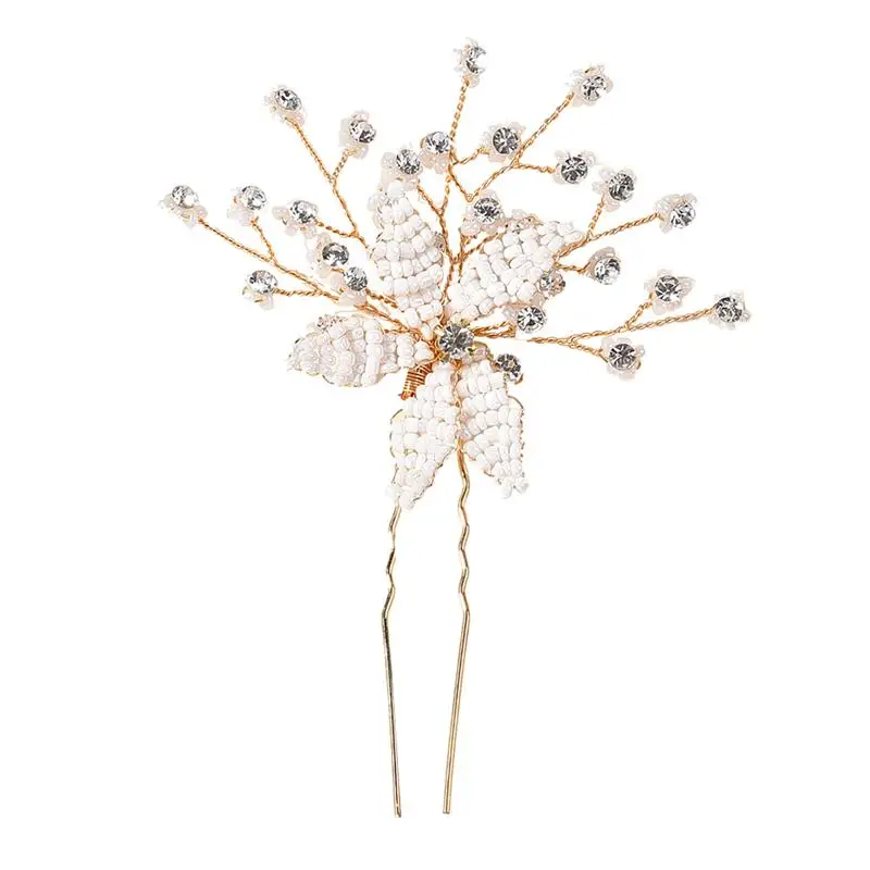 

1 ПК заколки для волос Свадебная заколка для волос шпилька для волос из сплава металлов классический зажим для волос для свадебного торжест...