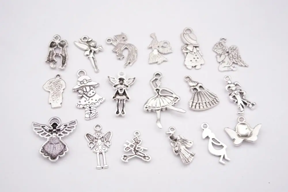 18 шт. винтажные Подвески Ангел из цинкового сплава | Дом и сад