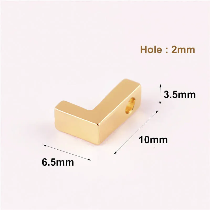 20 шт./лот смешанный Английский алфавит A Z буквы большое отверстие Космический