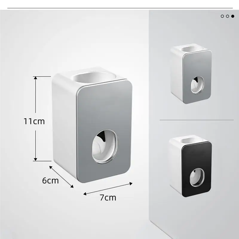 

Wall Mount Automatic Toothpaste Dispenser Bathroom Accessories Set Toothpaste Squeezer Dispenser Bathroom Toothbrush Holder Tool