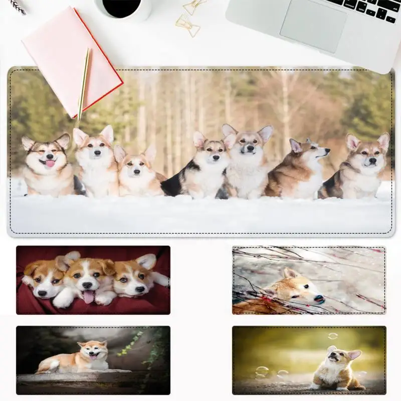 

Elegant Lovely Welsh Corgi Lovely Animal Mouse Pad Gamer Keyboard Maus Pad Desk Mouse Mat Game Accessories For Overwatch