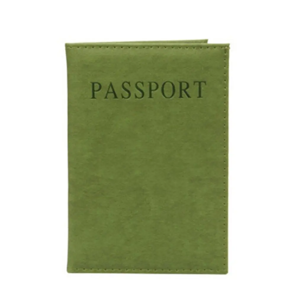 

English PU Leather Passport Case Comfortable Dustproof Case For Credit Cards ID Cards Travel Storage