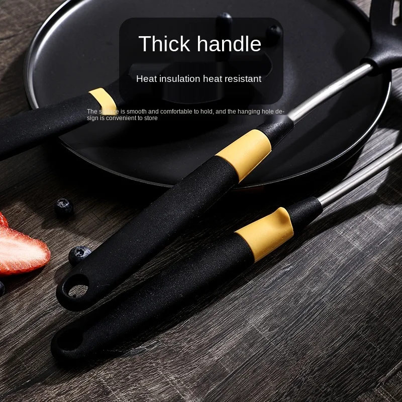 

Silicone Shovel High Temperature Resistant Non-Stick Pan Dedicated Spatula Pot Friendly Colander Household Kitchenware Set