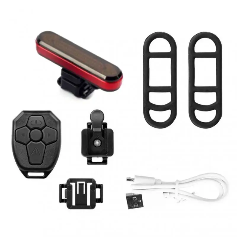 

LED Bicycle Turn Signals on a Bike Taillight Bicycle Rear Light Wireless Remote Control Rechargeable Cycling Accessories