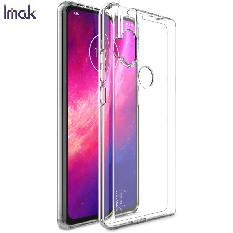 Мягкий прозрачный ТПУ чехол IMAK для Motorola Moto G8 Plus Play One Macro Hyper телефона силиконовая