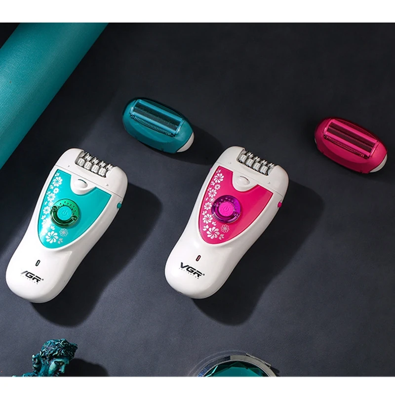 

VGR V-722 2In1 Rotary Women Epilator Electric Face Hair Removal Lady Shaver Leg Depilation Body Depilatory