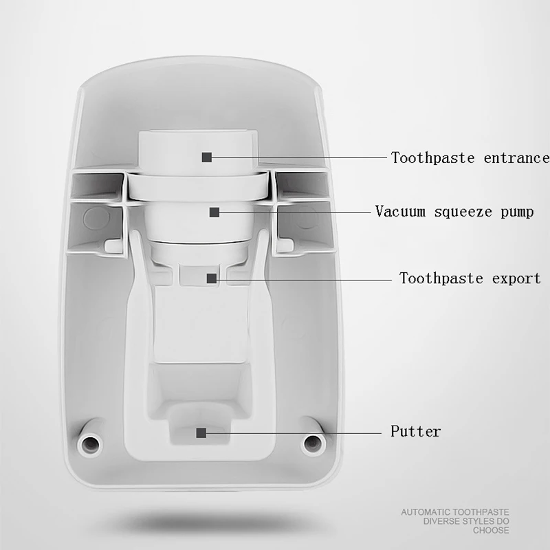 

Bathroom Accessories Set Automatic Toothpaste Squeezers Wall Mount Lazy Press Toothpaste Dispenser Toothpaste Storage Rack