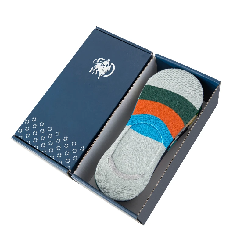 2020 Модные мужские повседневные носки хлопковые нескользящие невидимые в