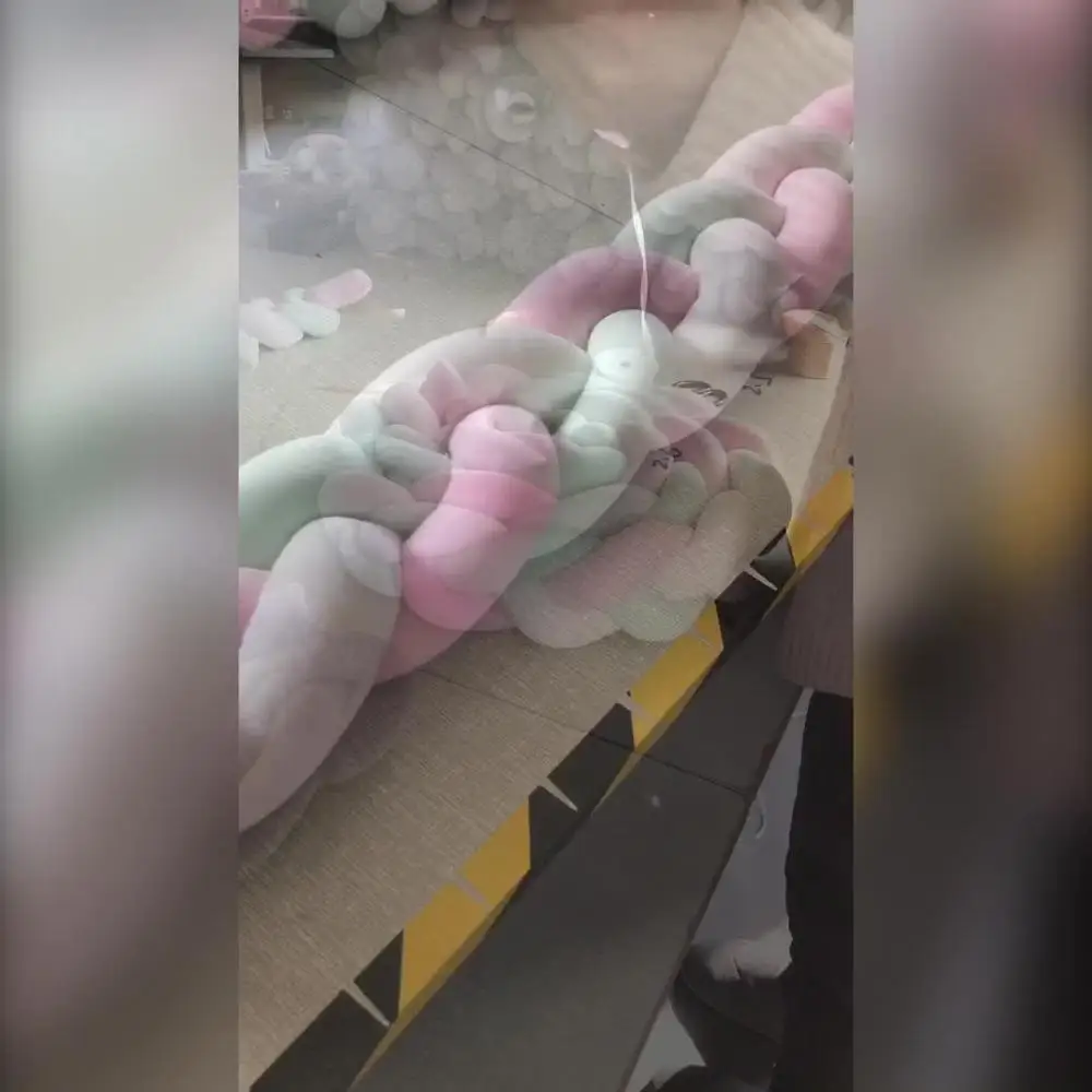 2M/3M/3.5M Length Newborn Baby Bed Bumper Knotted Braid Pillow Fence Protector Crib Room Decor ZT26 | Мать и ребенок