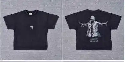 

Футболка YE Kanye West для мужчин и женщин, тенниска оверсайз в винтажном стиле, с принтом в виде тяжелой ткани, для занятий Воскресением, музыки, ф...