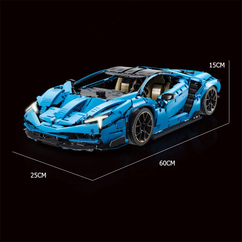 

High-Tech MOC-39933 Lamborghini Centenario 1:8 hypercar super racing sport car model building blocks bricks toys for kids