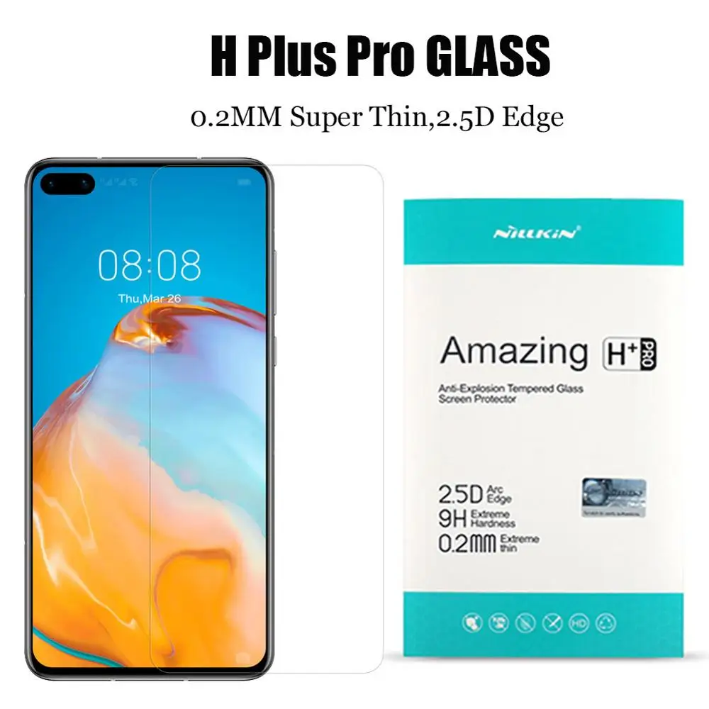 Закаленное стекло для Huawei P40/P30/P20 Lite защитное Nillkin Mate 20 X 20X Honor 30 30s Pro 10 X10|Защитные