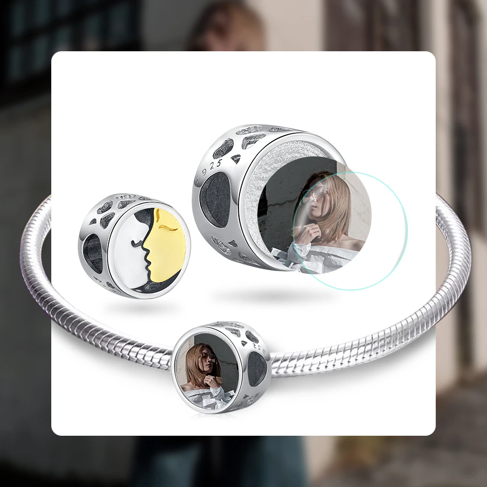 2020 новый стиль Стерлинговое Серебро 925 парные целующиеся бусины под заказ фото