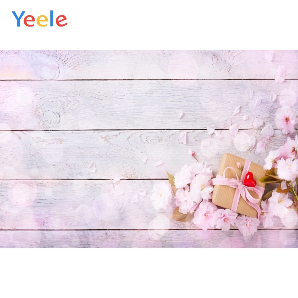 Yeele Vinyl Wood Tassel Flowers Spring Pet Doll Photography Backdrops Personalized Photographic Backgrounds For Photo Studio | Электроника