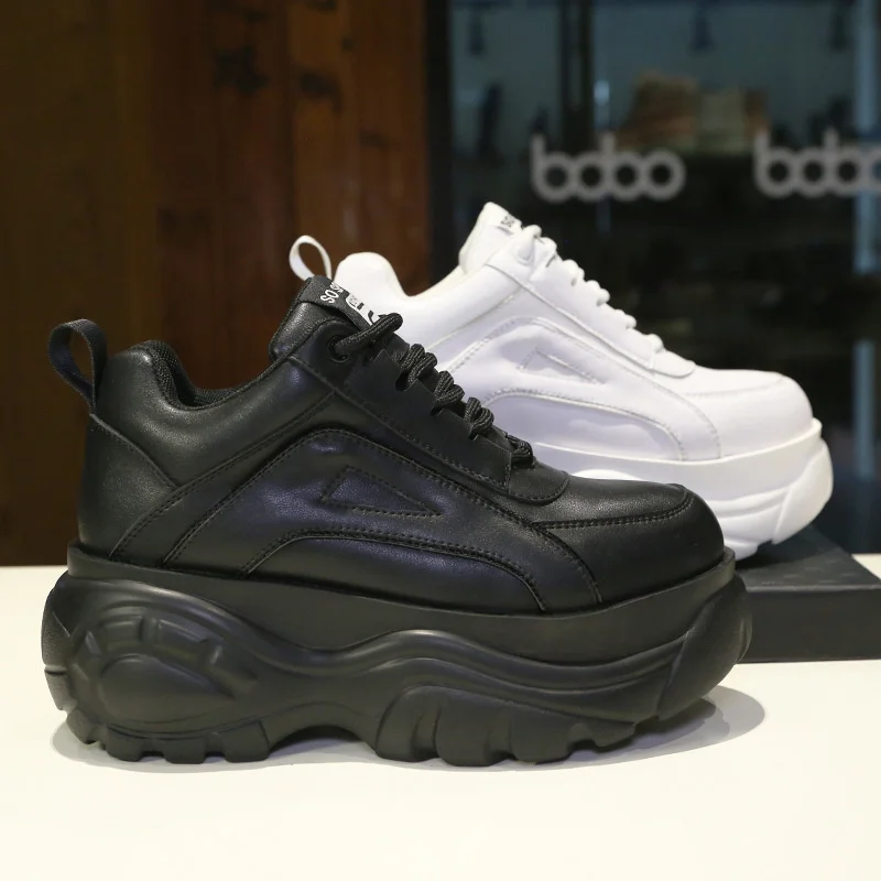

shoes female 2021 autumn new Korean version small white shoes thick soled muffin casual sports shoes straight