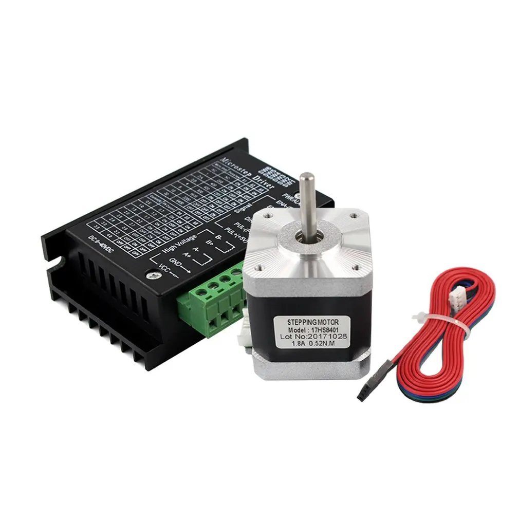 17HS8401 Nema 17 шаговый двигатель 42 Мотор 1.3A с TB6600 драйвер NEMA17 23 CNC лазер и 3D