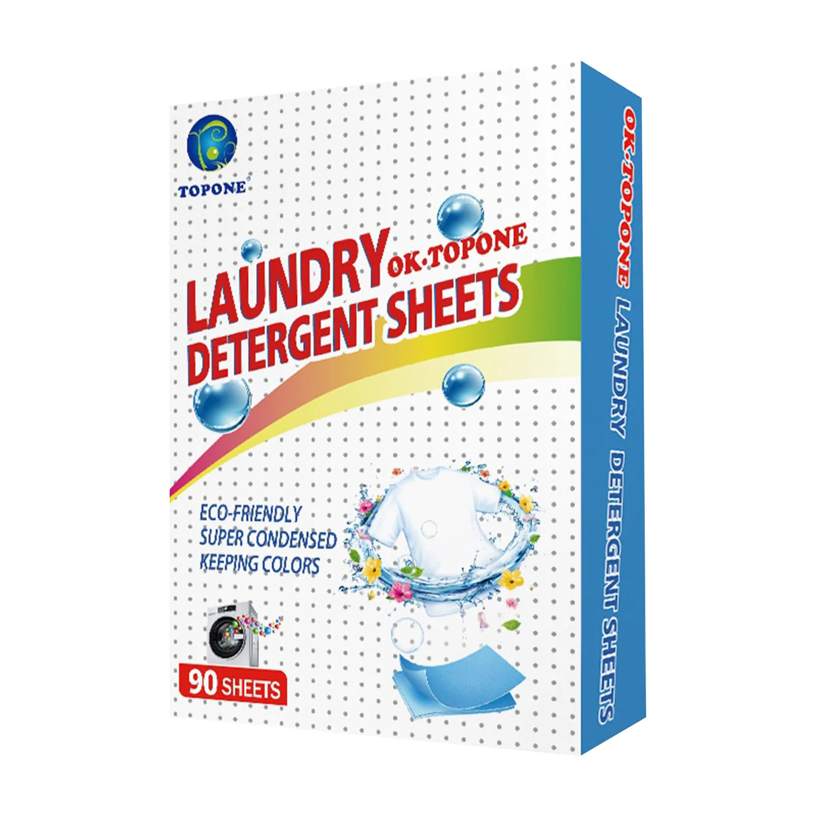 

90PCS Concentrated Laundry Detergent Sheets Efficient Washing Powder Laundry Tablets Home Cleaning Supplies Wash Paper Fashion