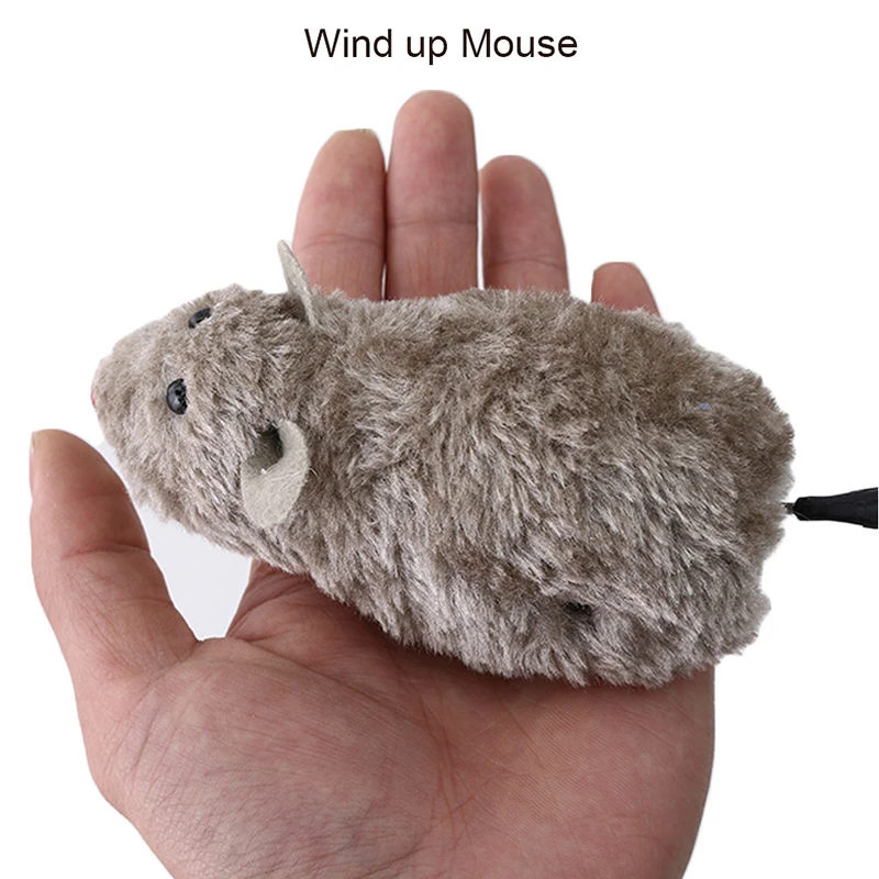 Новый стиль забавная бегущая мышь крыса хвост кошка котенок шалость игрушка