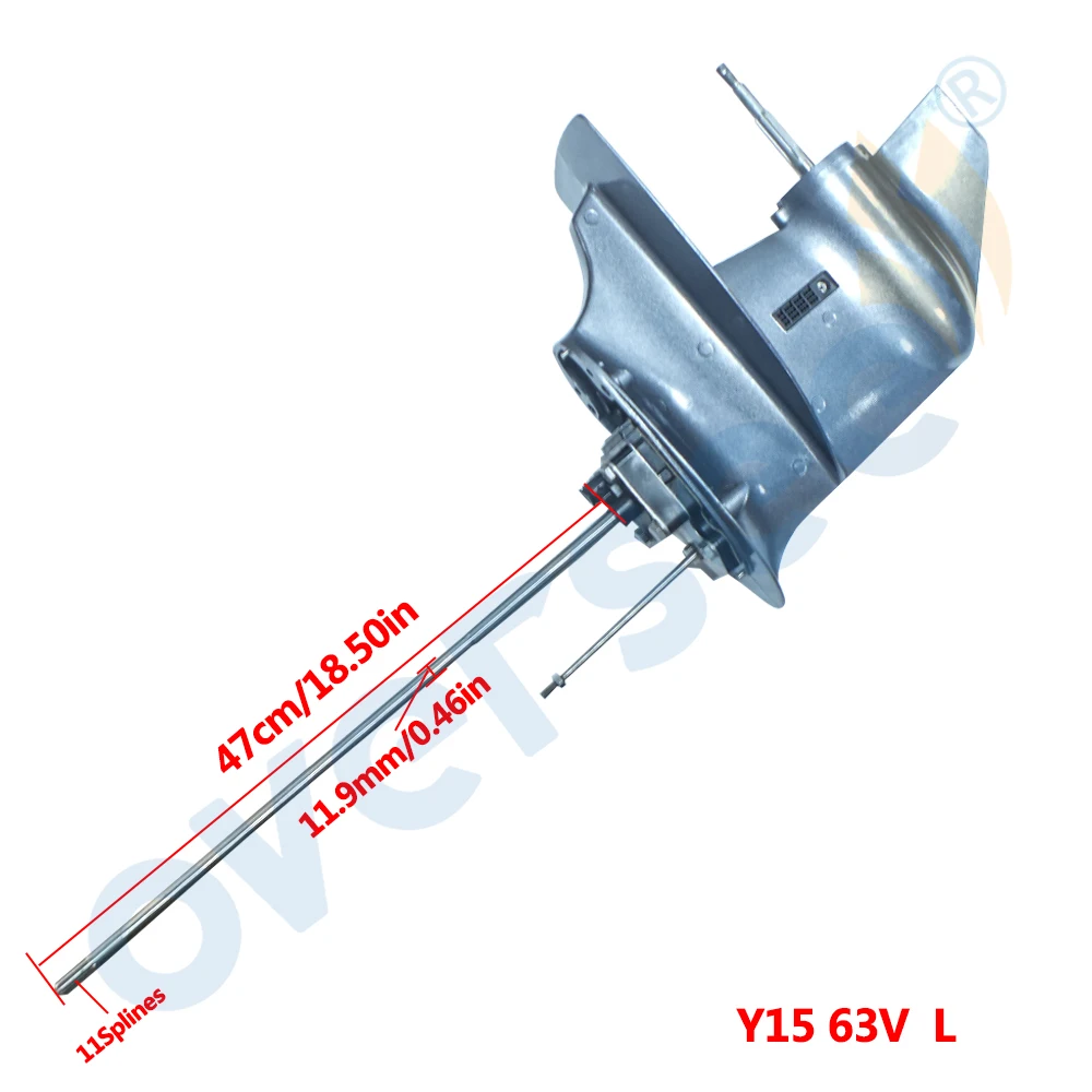 63V-45300-13-4D нижний блок в сборе длинный для Yamaha подвесной части 2T 9.9HP 15HP Parsun Hidea Powertec 2 такта 63V 63W 63V-45300