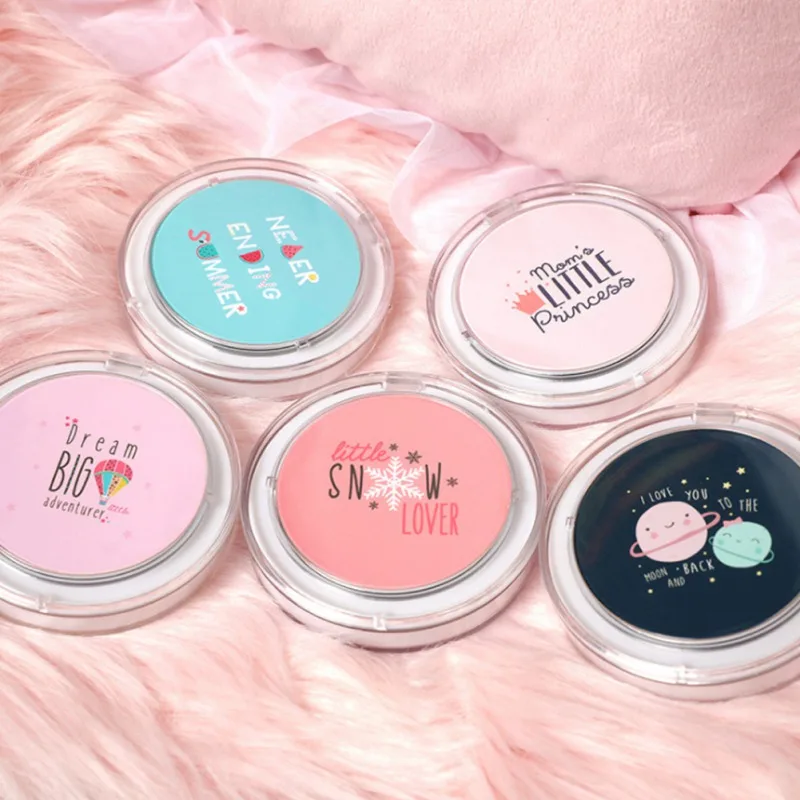 LED Mini Round Mirror Compact For Makeup Pocket Face Cosmetic Lip Portable Travel Lighting Folding | Красота и здоровье
