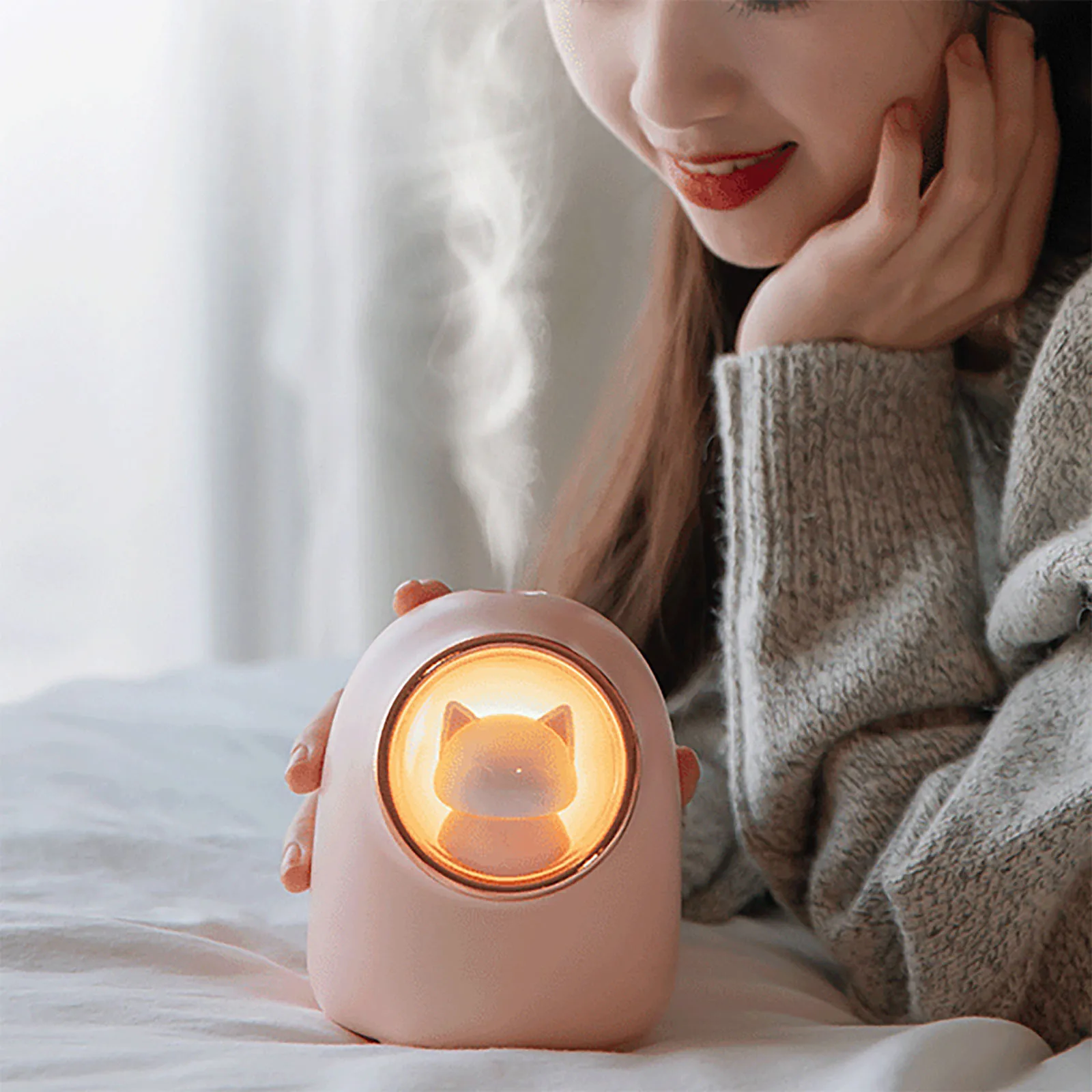 Кошка пространство воздушный увлажнитель воздуха Usb диффузор эфирного Масла