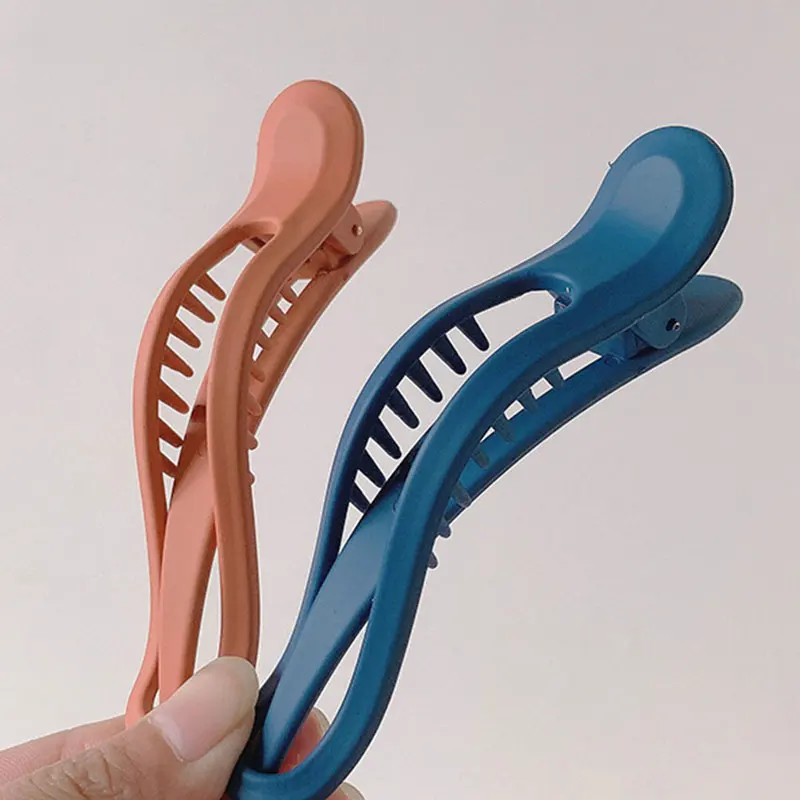 Матовый пластиковый зажим для волос карамельные цвета бесшовный женщин и