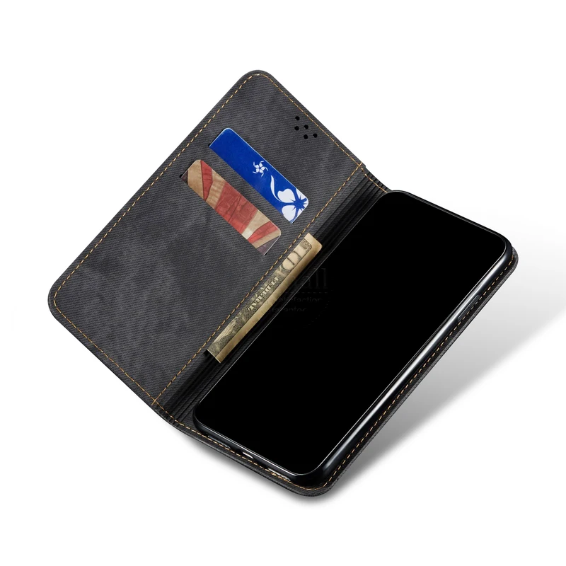 For Samsung Galaxy A31 Wallet Case Magnetic Book Folio Flip Cover Denim Leather Phone Bags Kickstand Card Holder | Мобильные