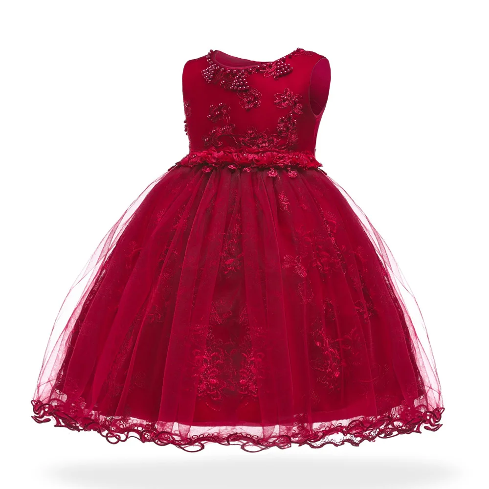 

2020 new fashion children's clothing Children dress lace dress costume festival performances