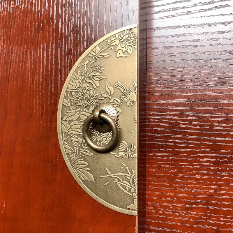 bird carving copper chinese pull retro classical closet door handles brass furniture hardware for cabinet kitchen wardrobe knob free global shipping