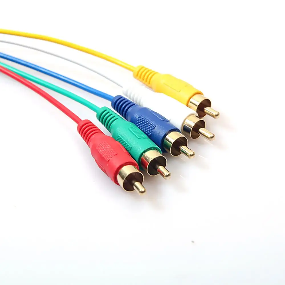 HD 1080P HDMI штекер в 5 RCA RGB av-кабель коннектор аудио-видео шнур адаптер футов/1 м с