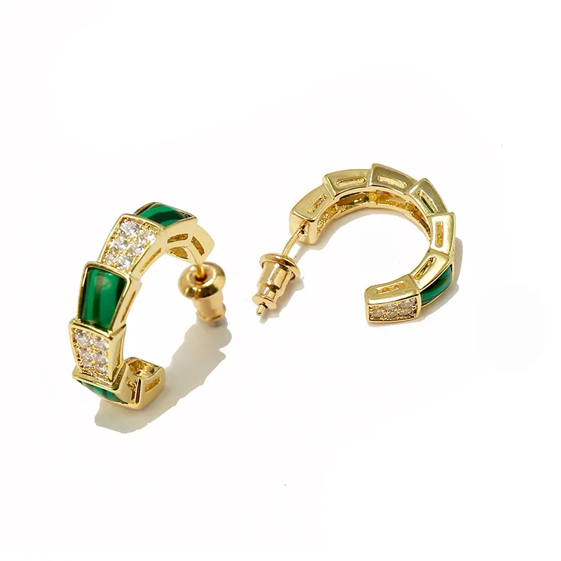 New Fashion Luxury Rhinestone Stud Earrings for Women High Quality Copper Metal Brand Bridal | Украшения и аксессуары