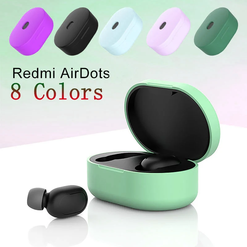 Силиконовый наушник чехол для Xiaomi mi Red mi AirDots наушники защитный чехол TWS Bluetooth беспроводная гарнитура для наушников оболочка