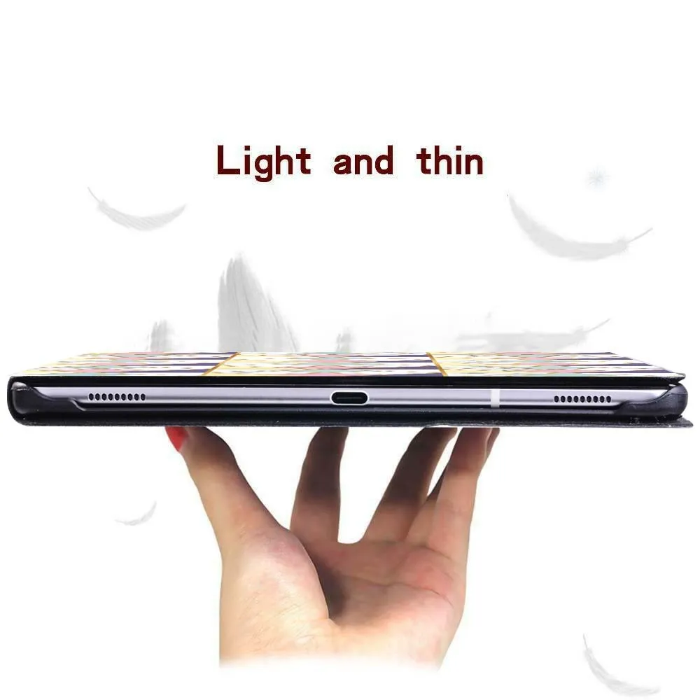 Чехол книжка из искусственной кожи для планшета ультратонкий разноцветный