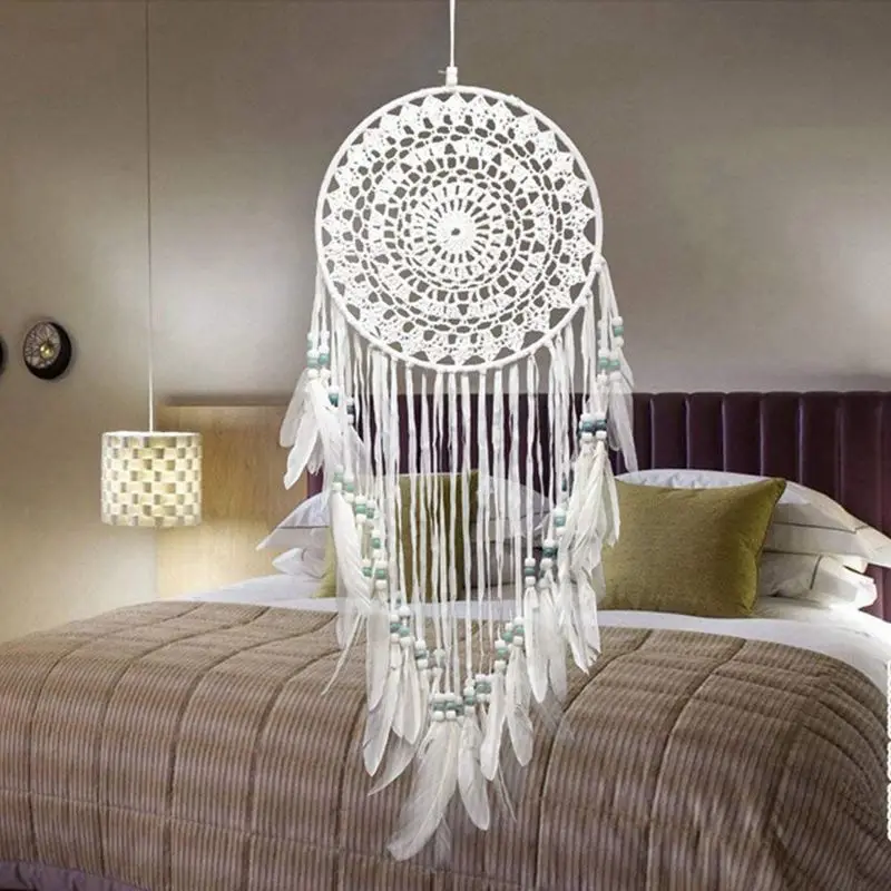 Мода ловцы мечты для спальни белый Ловцы крючком стены висящий мечтатель|Ловцы